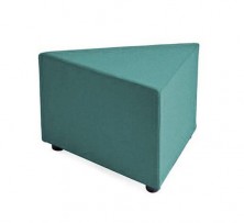 Triangle Ottoman. 600 X 600 X 450 H. Any Fabric Colour